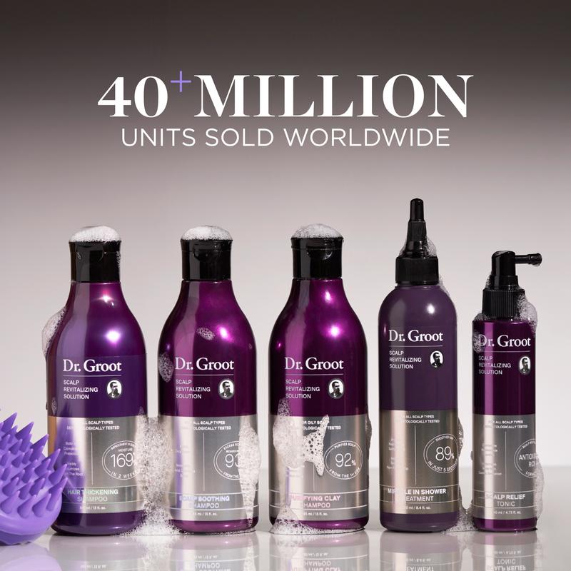 Dr.Groot Set Complet Anti-Chute de Cheveux, Solution Revitalisante du Cuir Chevelu, Épaississant Capillaire, Biotine