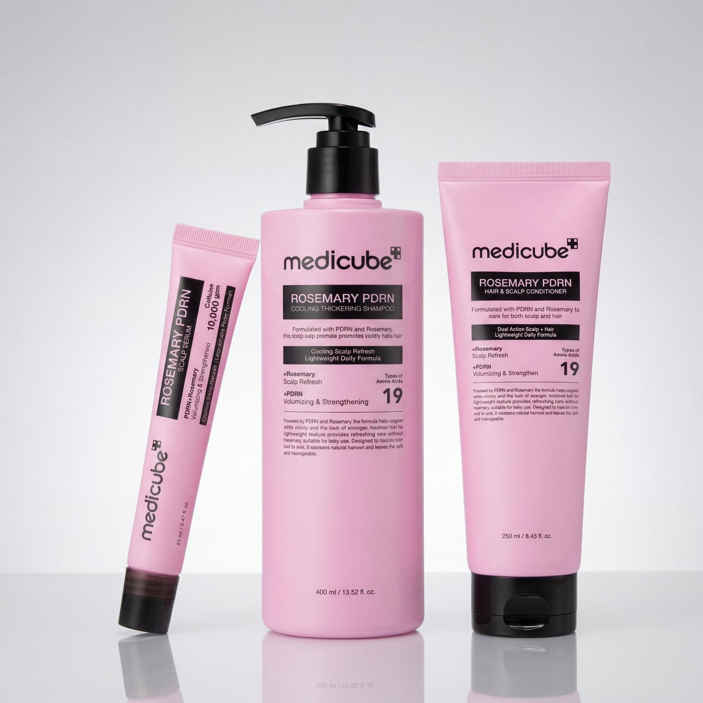 Medicube Rosemary PDRN Set Soin Cuir Chevelu à Pointes | 3 Produits Essentiels | Soin Capillaire Coréen
