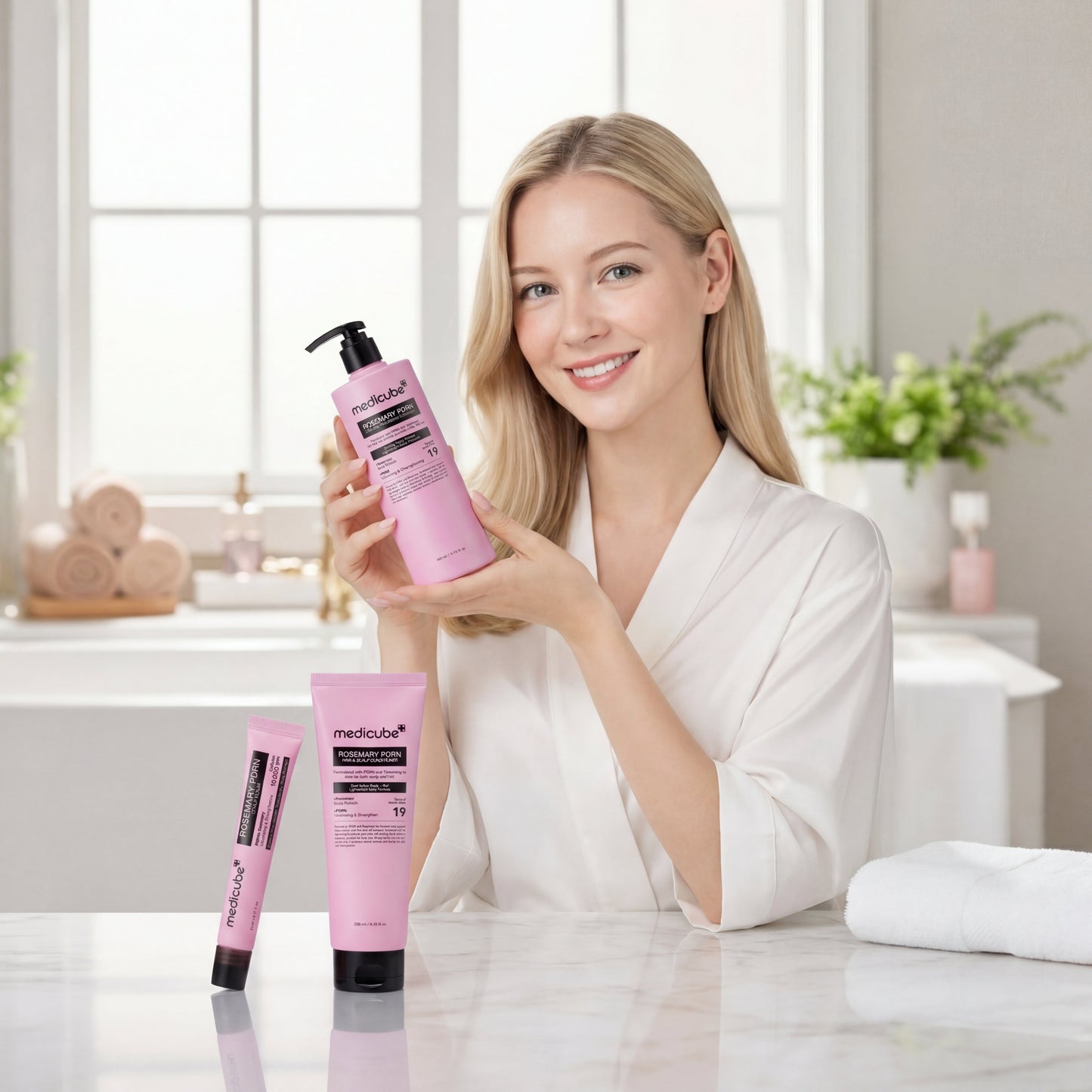 Medicube Rosemary PDRN Set Soin Cuir Chevelu à Pointes | 3 Produits Essentiels | Soin Capillaire Coréen