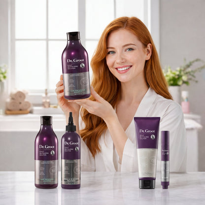 Dr.Groot Set Complet Anti-Chute de Cheveux, Solution Revitalisante du Cuir Chevelu, Épaississant Capillaire, Biotine