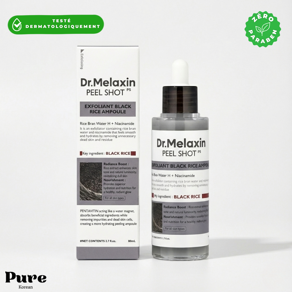Dr Melaxin™ - Duo Peau Nette au Riz – Exfoliant Anti-Points Noirs & Pores