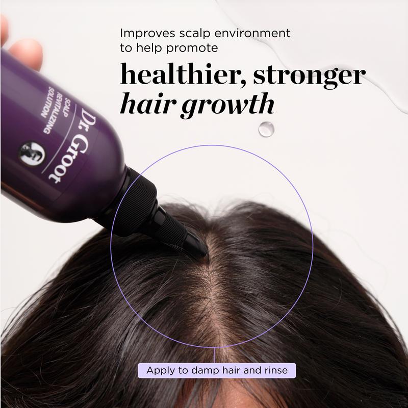 Dr.Groot Set Complet Anti-Chute de Cheveux, Solution Revitalisante du Cuir Chevelu, Épaississant Capillaire, Biotine