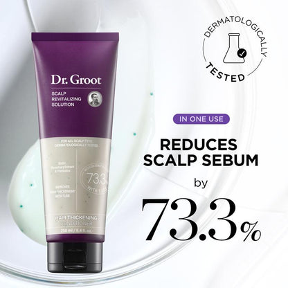 Dr.Groot Set Complet Anti-Chute de Cheveux, Solution Revitalisante du Cuir Chevelu, Épaississant Capillaire, Biotine