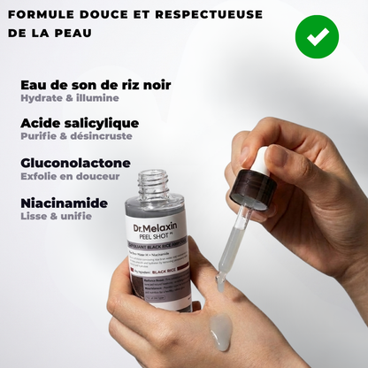 Dr Melaxin™ - Duo Peau Nette au Riz – Exfoliant Anti-Points Noirs & Pores