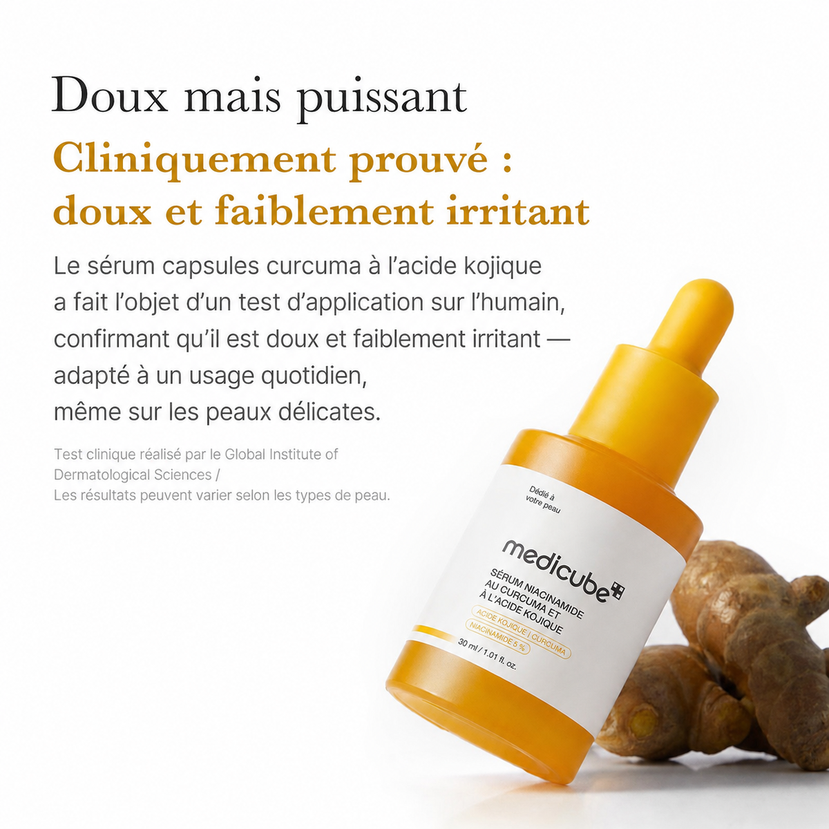 Sérum Glass Skin - Anti-Teint Terne Acide Kojique, Curcuma et Niacinamide