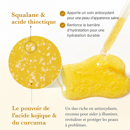 Sérum Glass Skin - Anti-Teint Terne Acide Kojique, Curcuma et Niacinamide