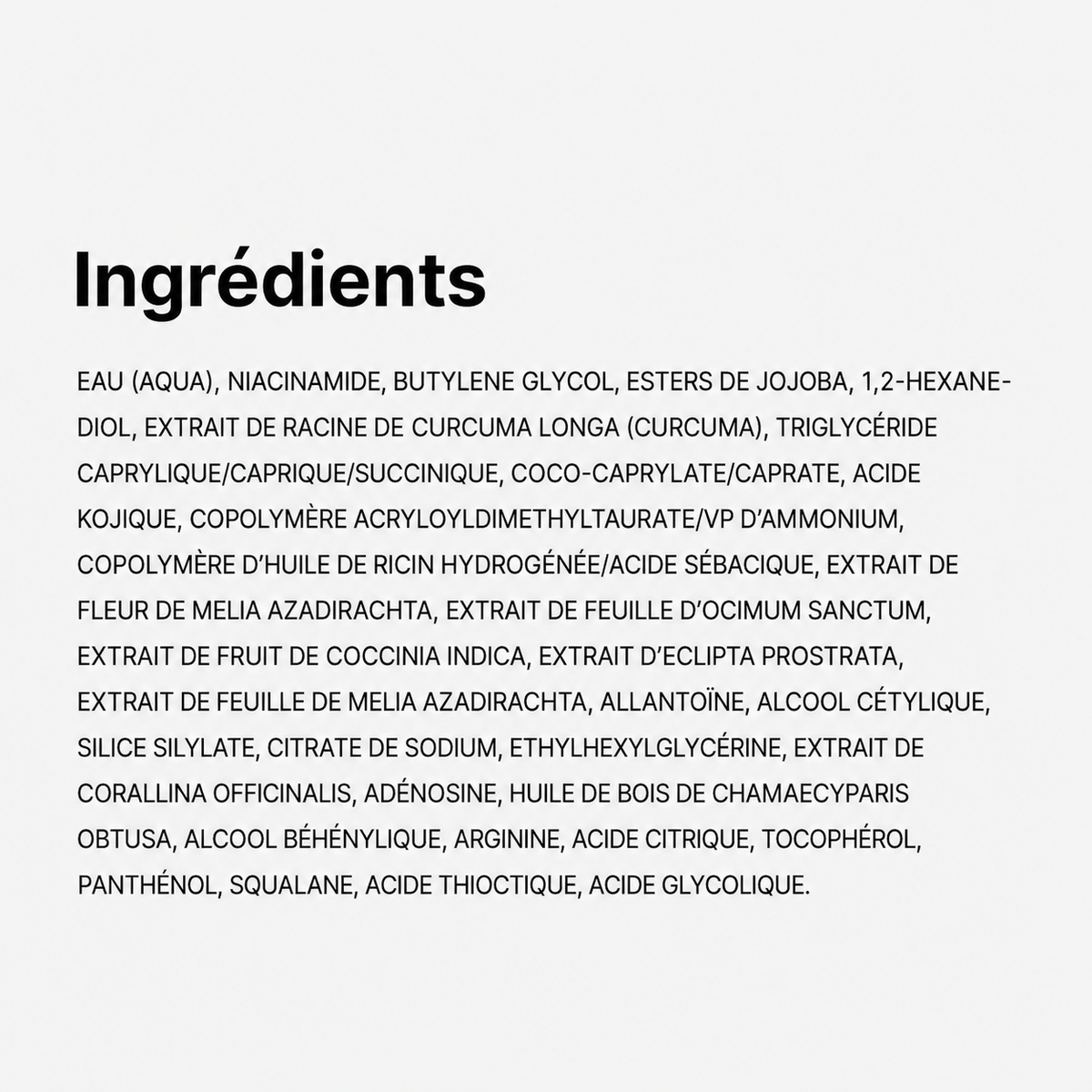 Sérum Glass Skin - Anti-Teint Terne Acide Kojique, Curcuma et Niacinamide