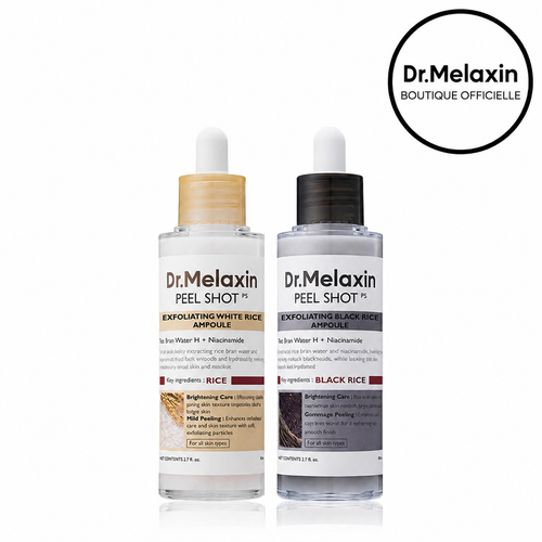 Dr Melaxin™ - Duo Peau Nette au Riz – Exfoliant Anti-Points Noirs & Pores