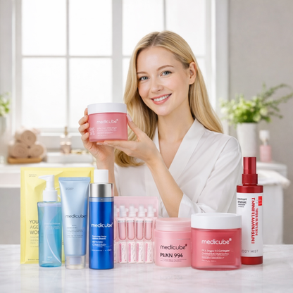 Set Éclat Abordable en UNE SEMAINE | Inclut 8 Produits | Obtenez un Teint Lumineux en 7 JOURS avec la Cosmétique Coréenne