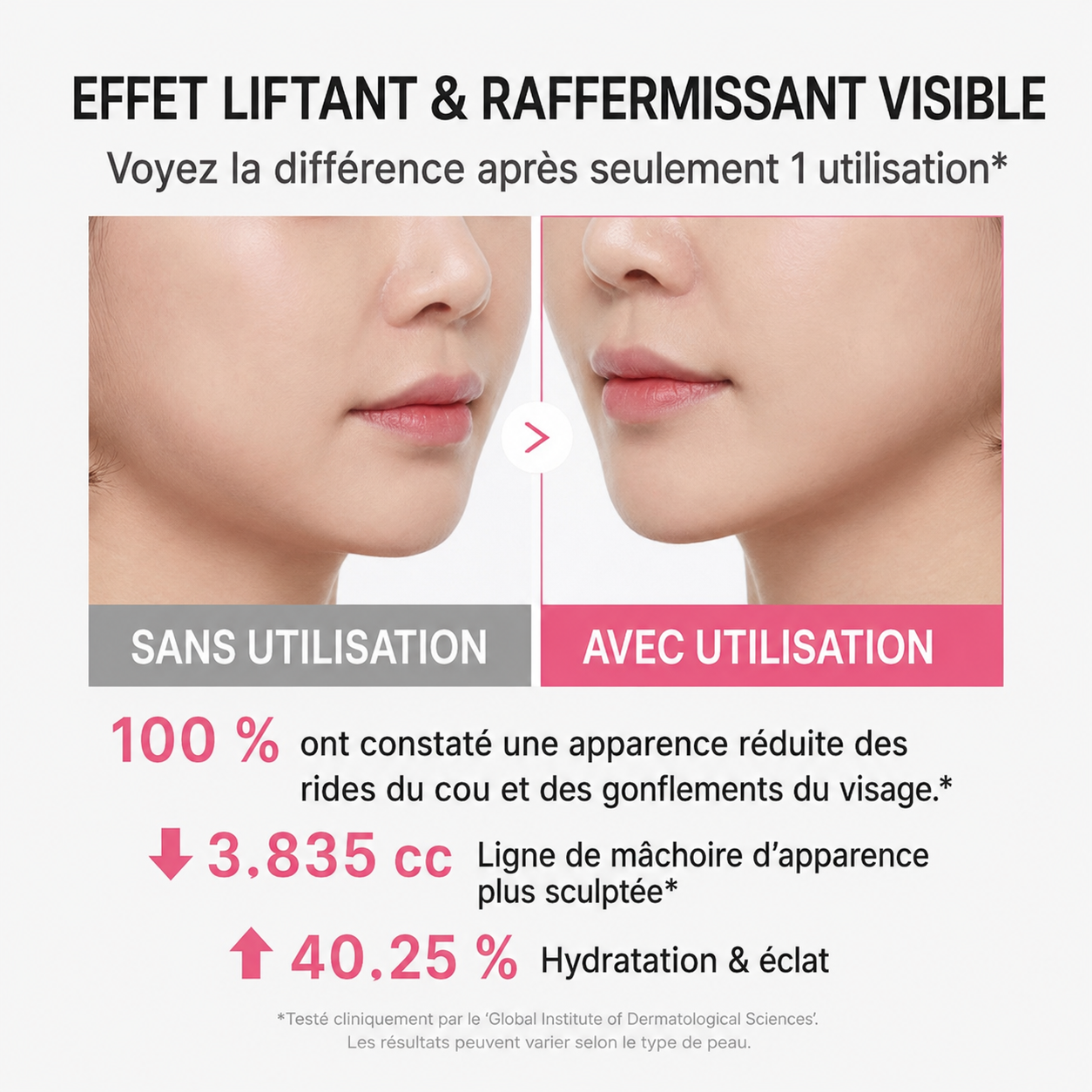 Duo Instantané anti-rides Crème et Masseur - Gua Sha au Collagène PDRN