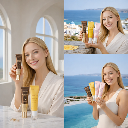 Set Sérum Contour des Yeux Éclat | Soin Illuminateur, Raffermissant et Anti-Poches pour un Regard Plus Frais