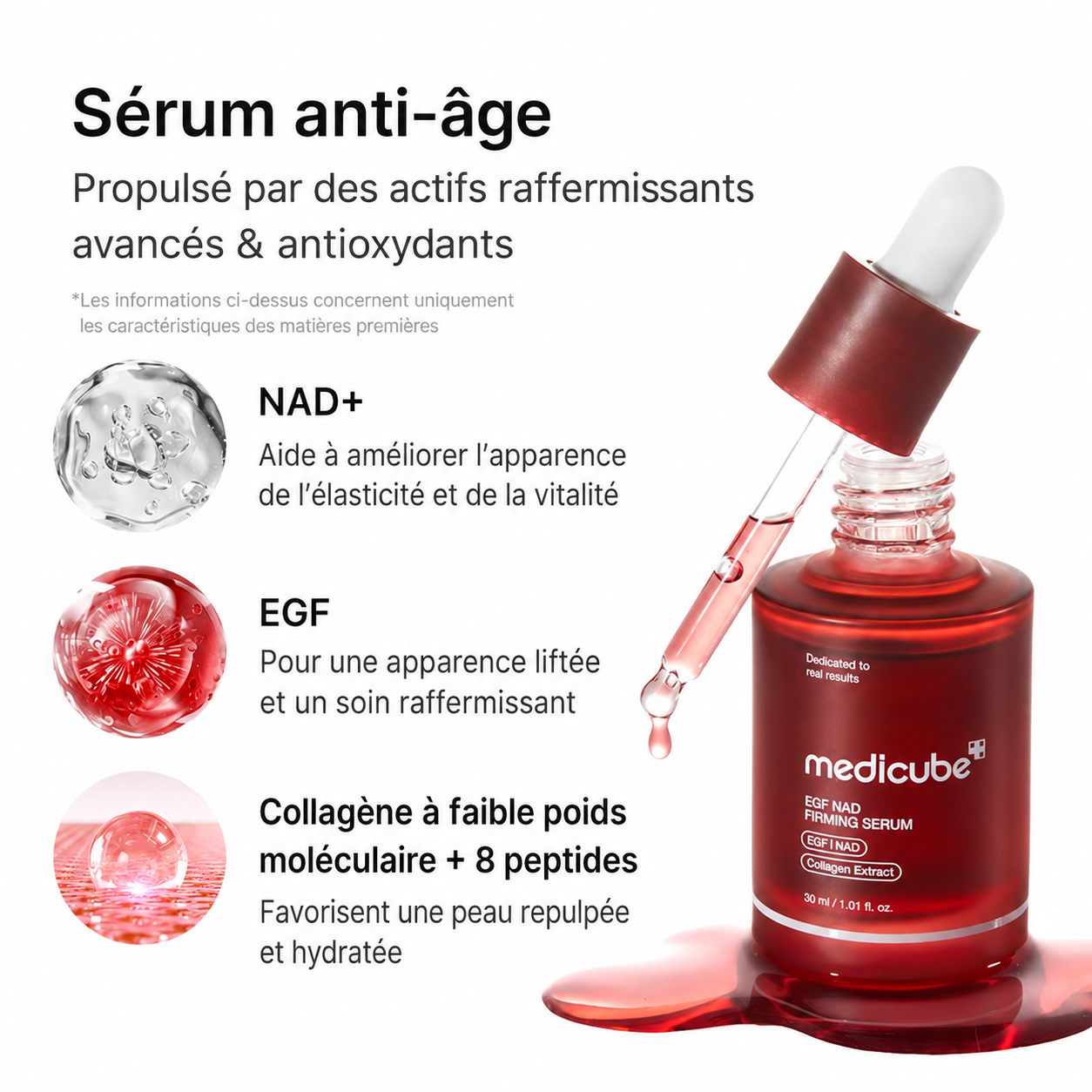 Sérum Raffermissant NAD+ EGF – Peau plus ferme, plus rebondie et plus lisse