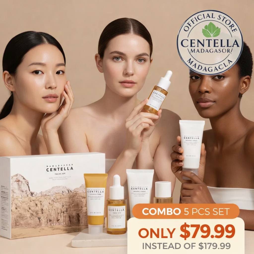 Set Soin Premium à la Centella Coréenne (5 Pcs™)