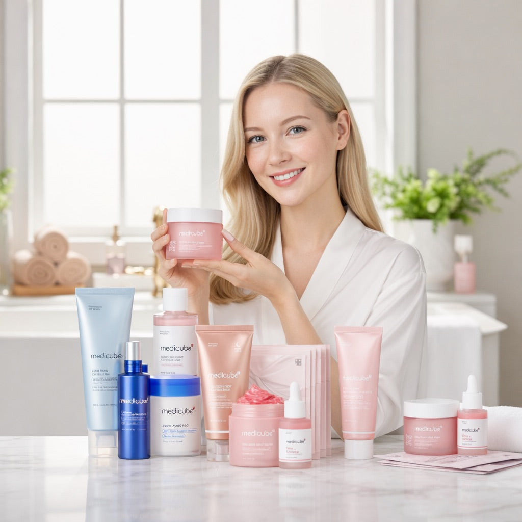 Medicube® Set Soin Premium | Routine Douce Peau Lumineuse (8 Pcs™)